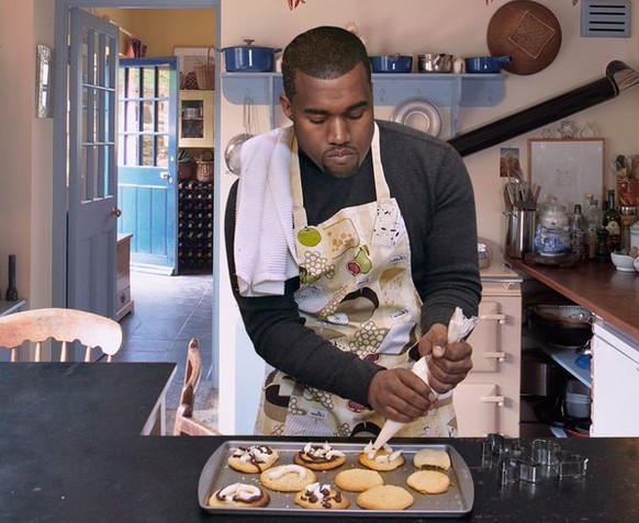 Just Kanye West adding a little Kanye zest for his Kanye guests.