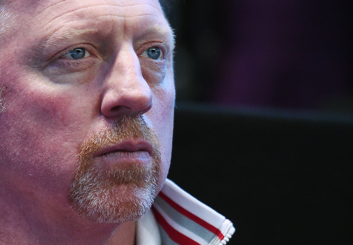 epa06041117 (FILE) - German former tennis player Boris Becker watches Novak Djokovic play Tomas Berdych during the ATP Tour tennis finals tournament at the O2 Arena in London, Britain, 19 November 201 ...
