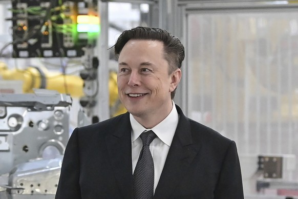 FILE – Elon Musk, CEO of Tesla, attends the opening of the Tesla factory Berlin Brandenburg in Gruenheide, Germany on March 22, 2022. (Patrick Pleul/Pool Photo via AP, File)