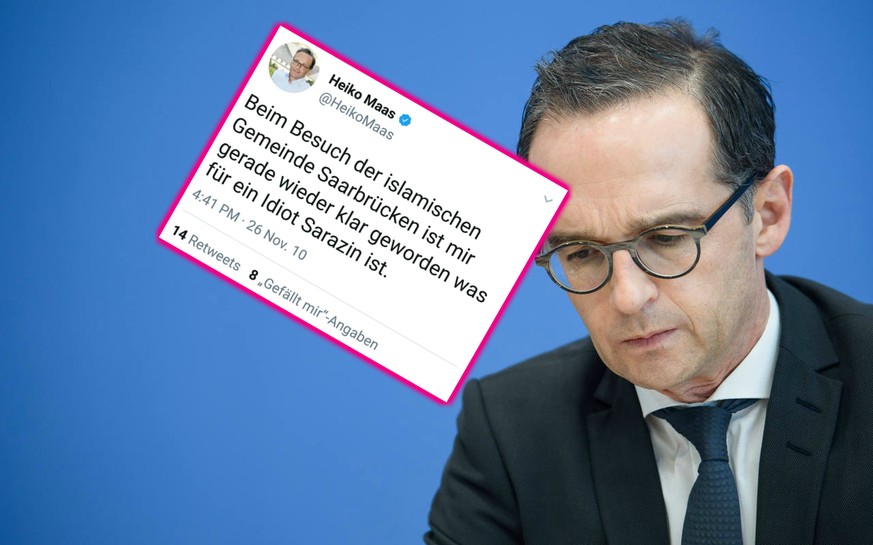 Dieser Tweet des deutschen Justizministers Heiko Maas wurde gelöscht.