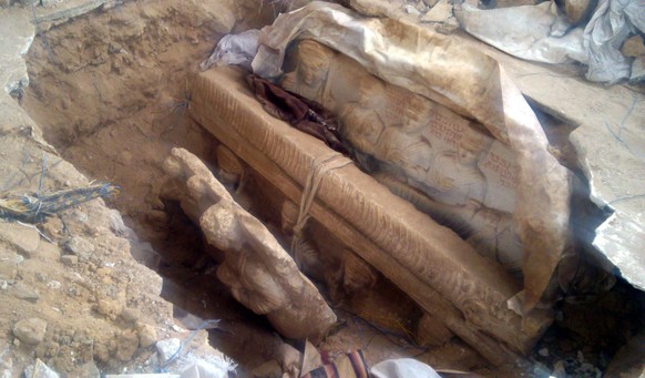 Diese Artefakte, gestohlen aus einem Haus in Palmyra, Syrien, konnten konfisziert werden.