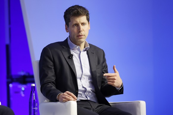 epa10988527 (FILE) - Sam Altman, the CEO, of OpenAI speaks during an event at the APEC CEO Summit during the annual Asia-Pacific Economic Cooperation conference at the Moscone West Convention Center i ...