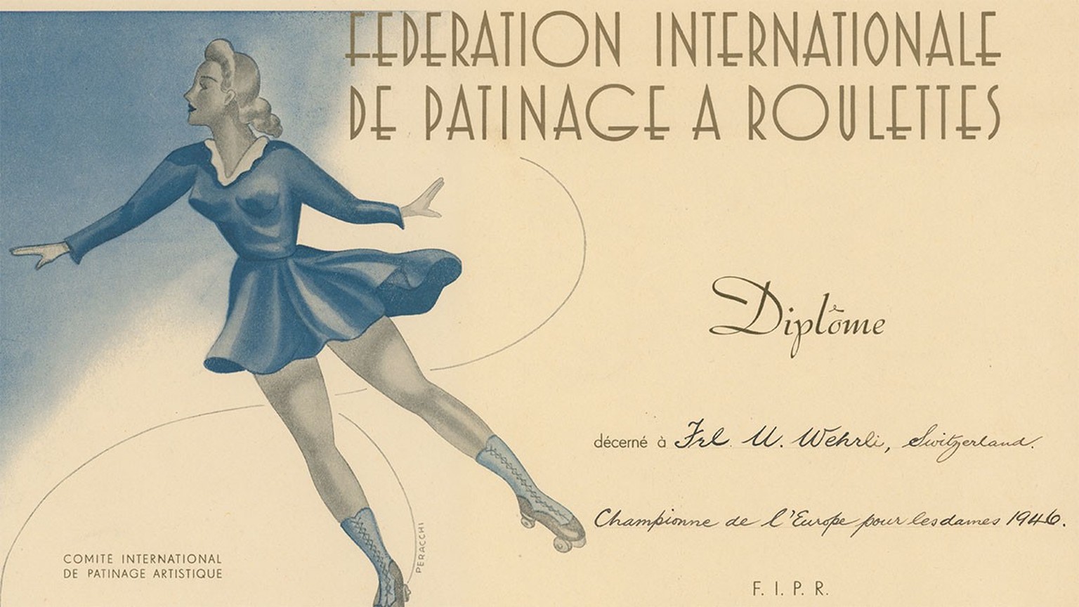 European champion diploma from 1946.