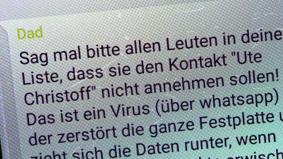 Die Warnung vor «Ute Lehr» oder «Ute Christoff» machte 2017 die Runde auf WhatsApp und war ebenso frei erfunden wie nun wieder das «Martinelli»-Virus.