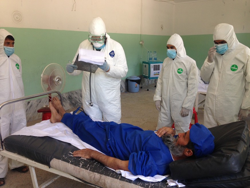 Patient in Afghanistan.