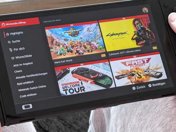 Kaum zu glauben, der notorisch langsame Nintendo eShop läuft auf der Switch 2 (fast) ohne Verzögerung.