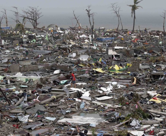 Der Taifun Haiyan&nbsp;hinterliess eine gewaltige Zerstörung.