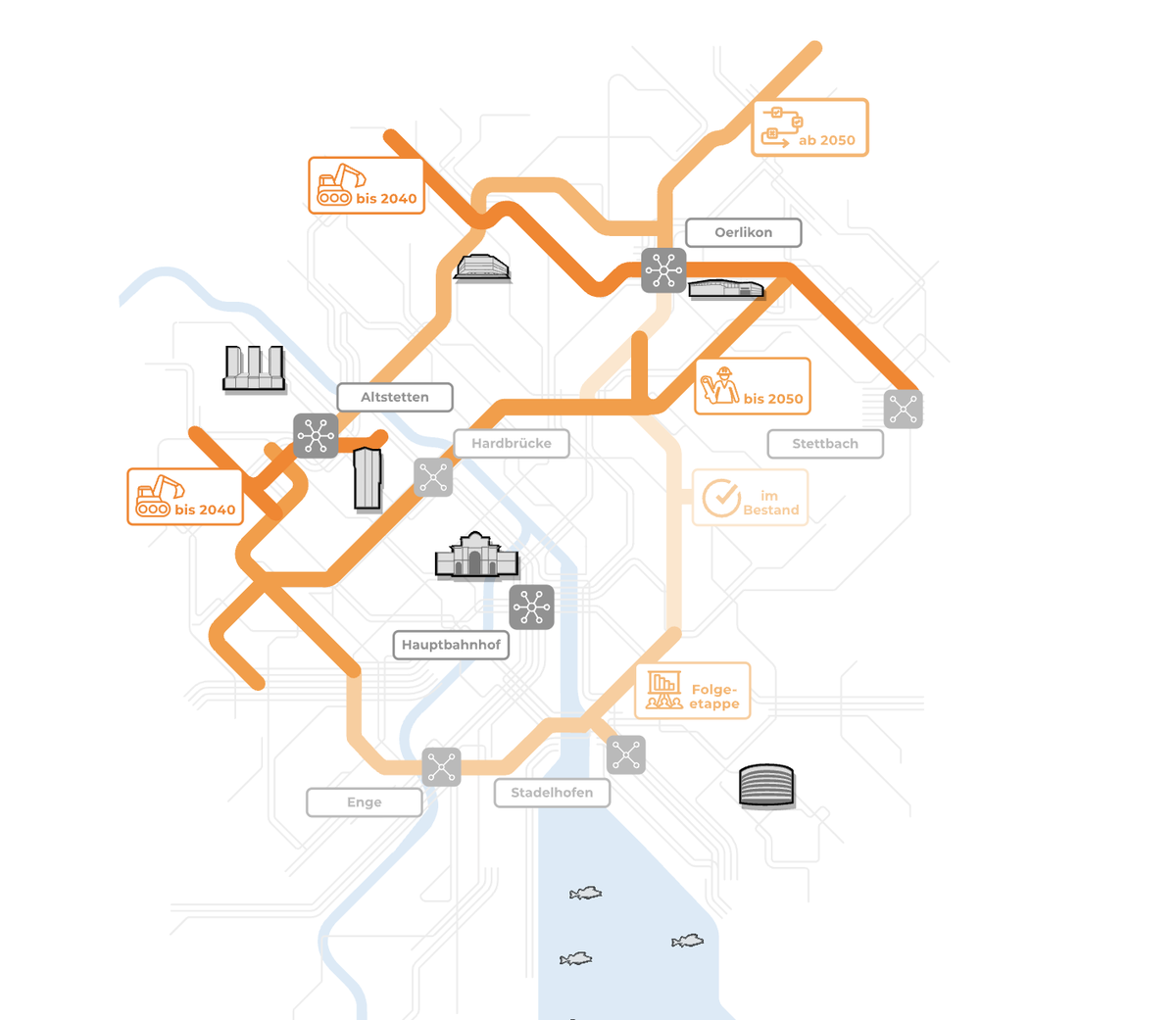 Ring frei für Zürichs Mobilitätszukunft - Tram öv