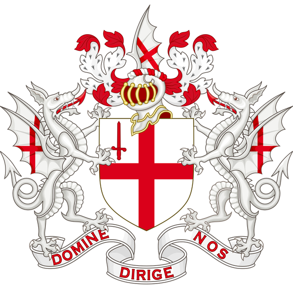 London's motto: Domine dirige nos, or in German: God guide us!