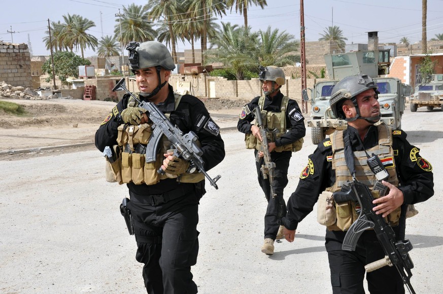 Irakische Soldaten 2014 in Ramadi.&nbsp;