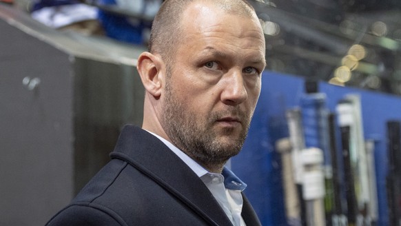 Der Sportchef des EV Zug, Reto Klaey vor dem Eishockey Meisterschaftsspiel in der Qualifikation der National League zwischen dem EV Zug und dem SC Bern vom Samstag, 28. September 2019 in Zug. (PPR/Urs ...