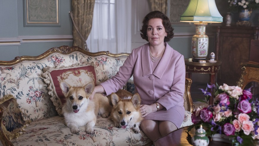 In this image released by Netflix, Olivia Colman portrays Queen Elizabeth II in a scene from the third season of &quot;The Crown,&quot; debuting Sunday on Netflix. (Sophie Mutevelian/Netflix via AP)