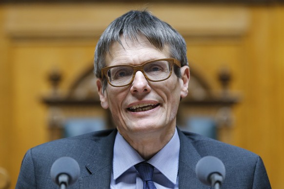 Karl Vogler (CVP-OW) spricht waehrend einer Debatte im Nationalrat waehrend der Fruehlingssession der Eidgenoessischen Raete, am Dienstag, 15. Maerz 2016, in Bern. (KEYSTONE/Peter Klaunzer)