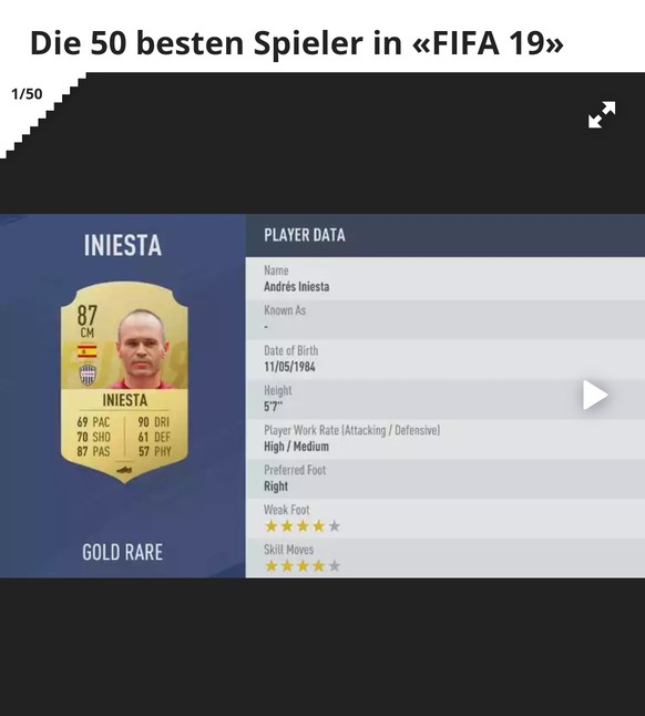 Von FIFA 10 bis 19: So stark haben sich Shaqiri, Lang und Co. über die Jahre verändert
hier fehlt definitiv die möglichkeit, nach links (direkt zu nr 1) zu schieben.... so muss man 49 slides (exkl wer ...