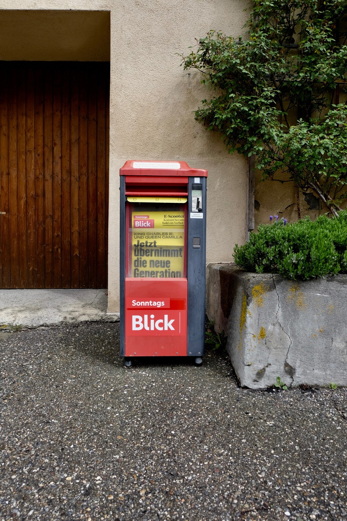 Brienz in Graubünden vor der Evakuierung wegen eines Bergsturzes. 11. Mai 2023.