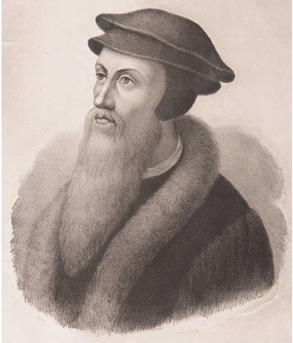 ... Johannes Calvin, der ihn als verrückt bezeichnete.
https://permalink.nationalmuseum.ch/100159439