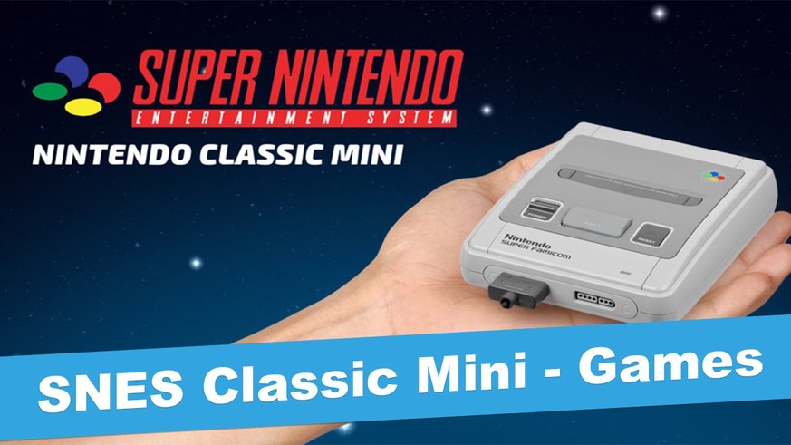 Das SNES Mini hat in einer Hand Platz: Die Neuauflage des Super NES erscheint am 29. September 2017.