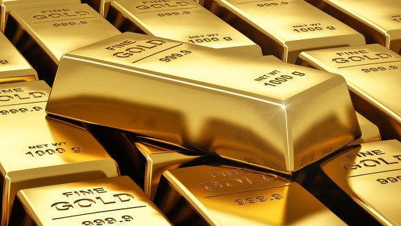 Gold Goldbarren Symbolfoto