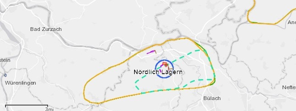 Lage des Atomendlagers Nördlich Lägern. 
https://nagra.ch/wissensforum/noerdlich-laegern/