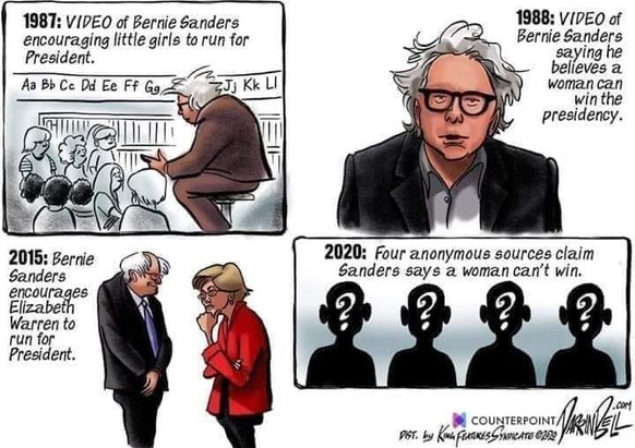 Dicke Luft bei TV-Debatte der Demokraten: Warren verweigert Sanders den Händedruck
Was für eine Schmierkampagne von seitens CNN und Warren. 

Bernie hat sich in der Vergangenheit sich schon so lange ...