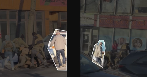 Bundesagenten bei der Erschiessung von Alex Pretti am 24. Januar 2026.