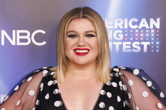 Kelly Clarkson arrives at the series premiere of &quot;American Song Contest&quot; on Monday, March 21, 2022, at the Universal Studios Lot in Los Angeles. (Photo by Willy Sanjuan/Invision/AP)
Kelly Cl ...