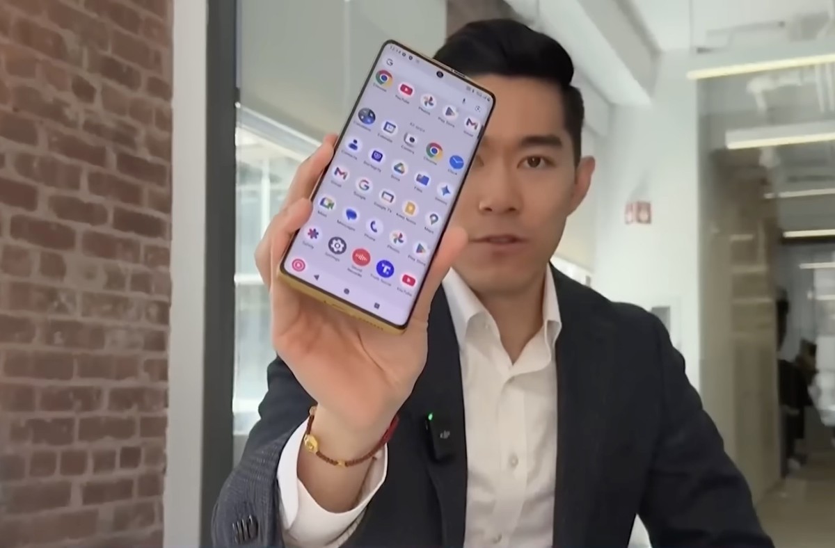 Trump Mobile hat sein Android-Smartphone T1 Phone ersten Medienvertretern in den USA bereitgestellt. Mai 2026.