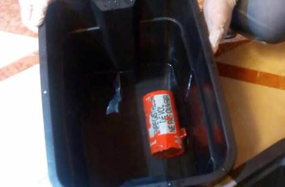 epa05395606 (FILE) An undated handout file picture released by the Ministry of Civil Aviation of Egypt shows one of the two black boxes from EgyptAir Flight MS804, which crashed in the Mediterranean S ...