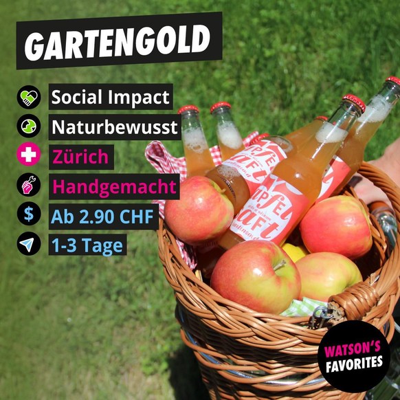 Der direktgepresste Apfelsaft von Gartengold