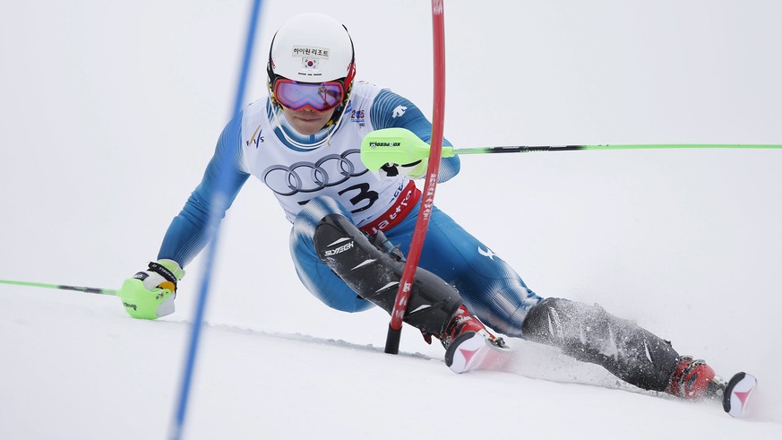 Jung Dong-Hyun an der WM 2015 in Vail/Beaver Creek: Rang 25 im Slalom.