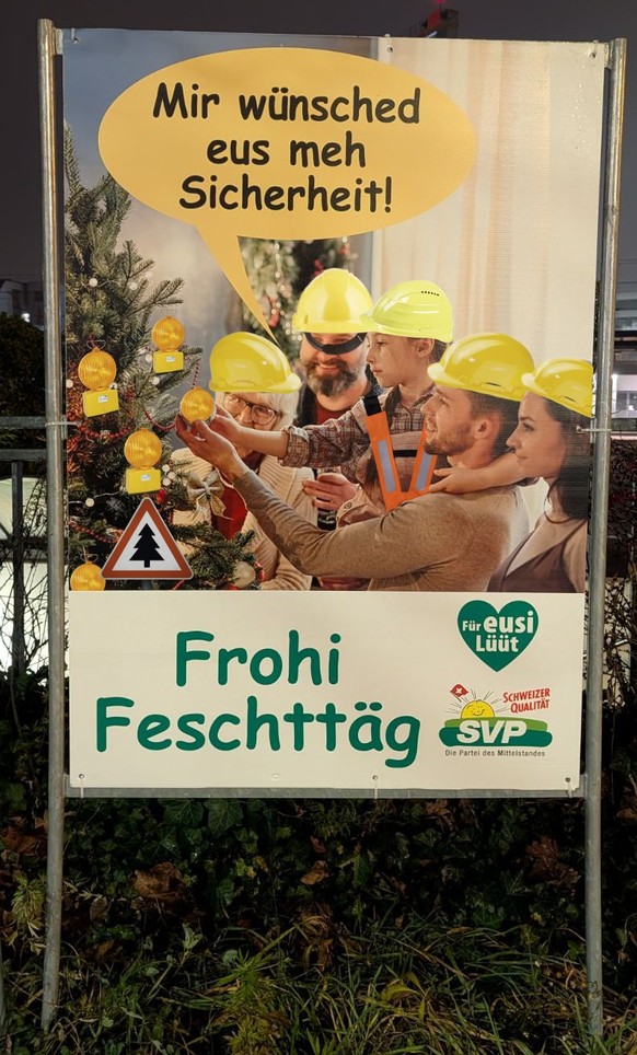 SVP Weihnachtsplakate Photoshop-Battle