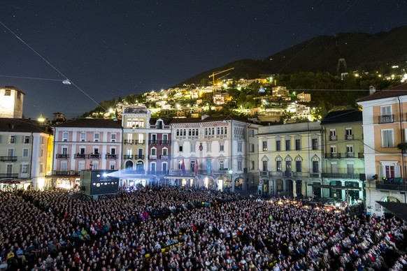 ZUR 70. AUSGABE DES LOCARNO FILMFESTIVAL AM MITTWOCH, 2. AUGUST 2017, STELLEN WIR IHNEN FOLGENDES BILDMATERIAL ZUR VERFUEGUNG - General view of the Piazza Grande square during the 69th Locarno Interna ...