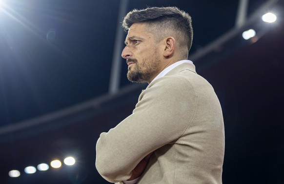 Trainer Dennis Hediger (FCZ) im Fussball Meisterschaftsspiel der Swiss Super League zwischen Zuerich, FCZ, und FC Lausanne-Sport, LS, am Mittwoch, 4. Maerz 2026 im Stadion Letzigrund in Zuerich. (KEYS ...
