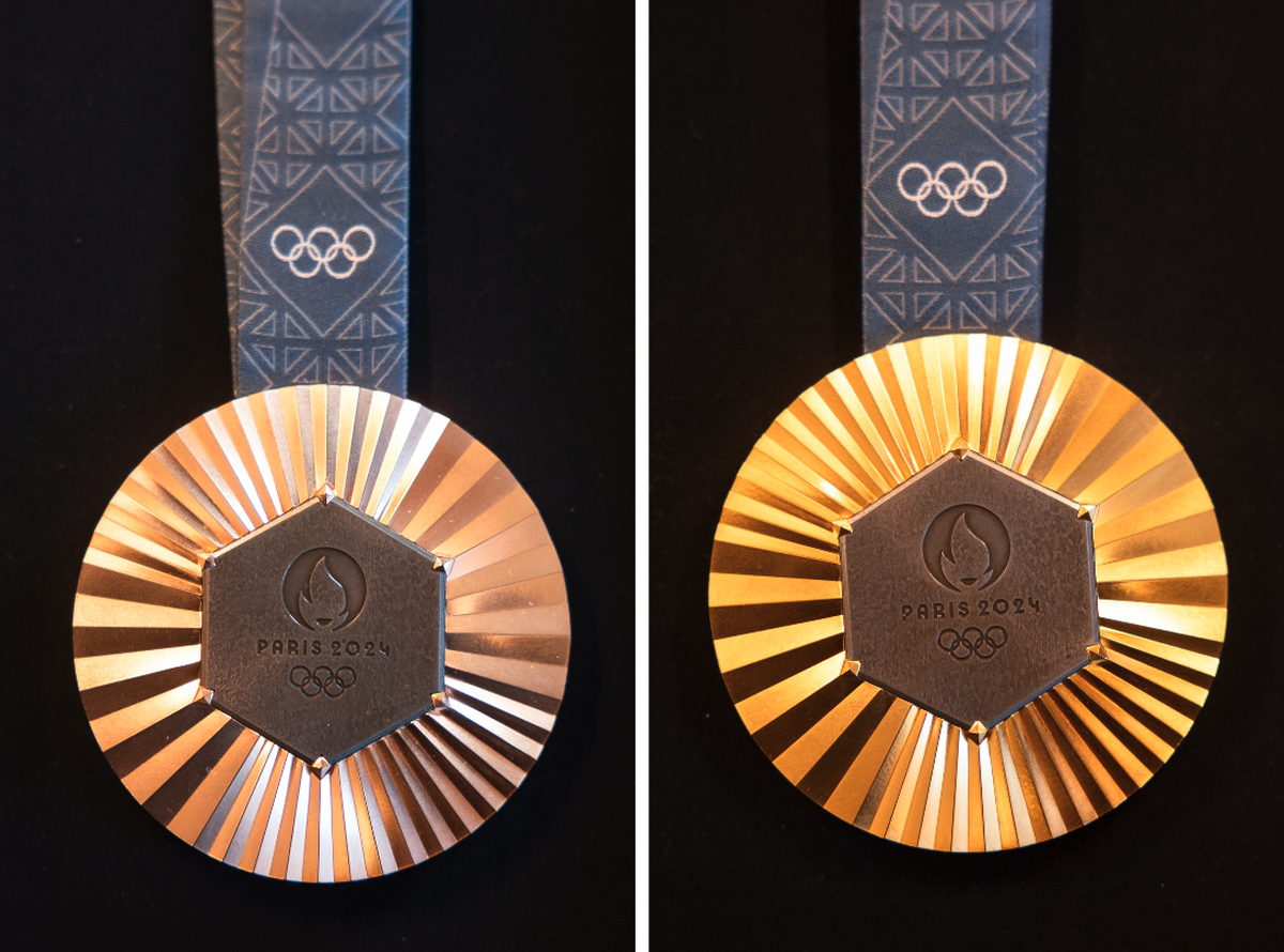 Les médailles des Jeux olympiques de Paris 2024.