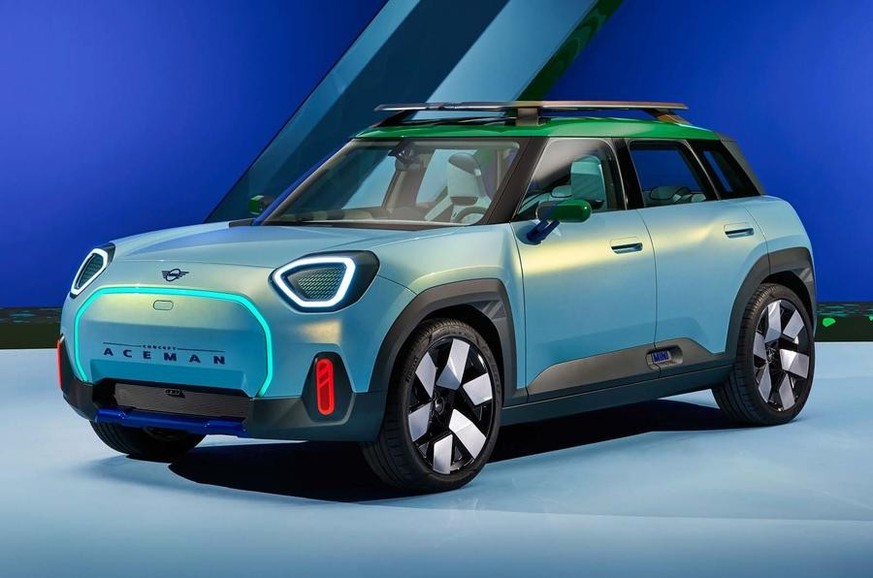 2024 kommt von Mini eine rein elektrische Modellreihe: Die Crossover-Studie Aceman gibt einen Ausblick darauf.