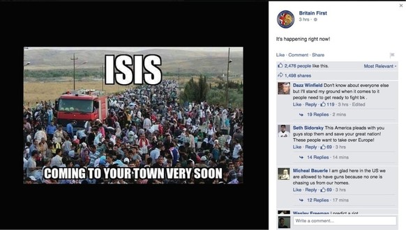 <em>«ISIS, schon bald in deiner Stadt.»</em><br data-editable="remove">