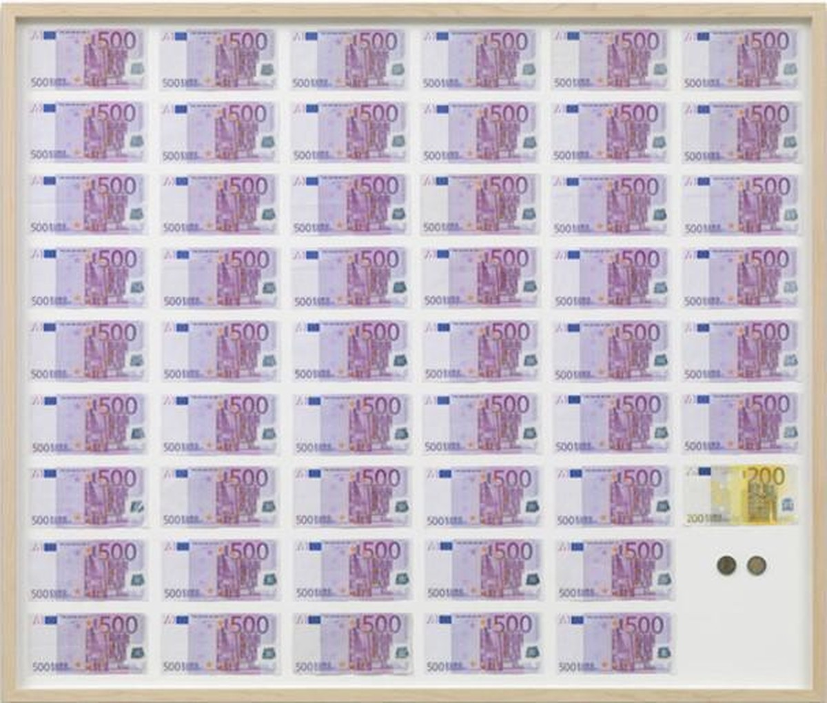 Jens Haaning, An average Austrian Year Income, 2007. Ausgestellt in der Wieder Secession.