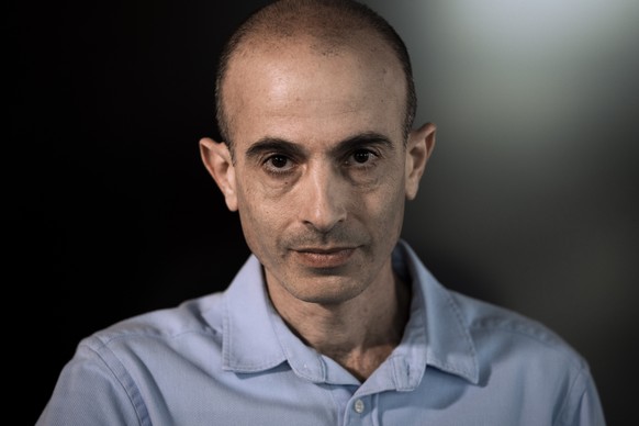 Israeli historian, philosopher and best-selling author Yuval Noah Harari poses for a photo at his office in Tel Aviv, Israel, Thursday, March 30, 2023. Harari says Prime Minister Benjamin Netanyahu ma ...