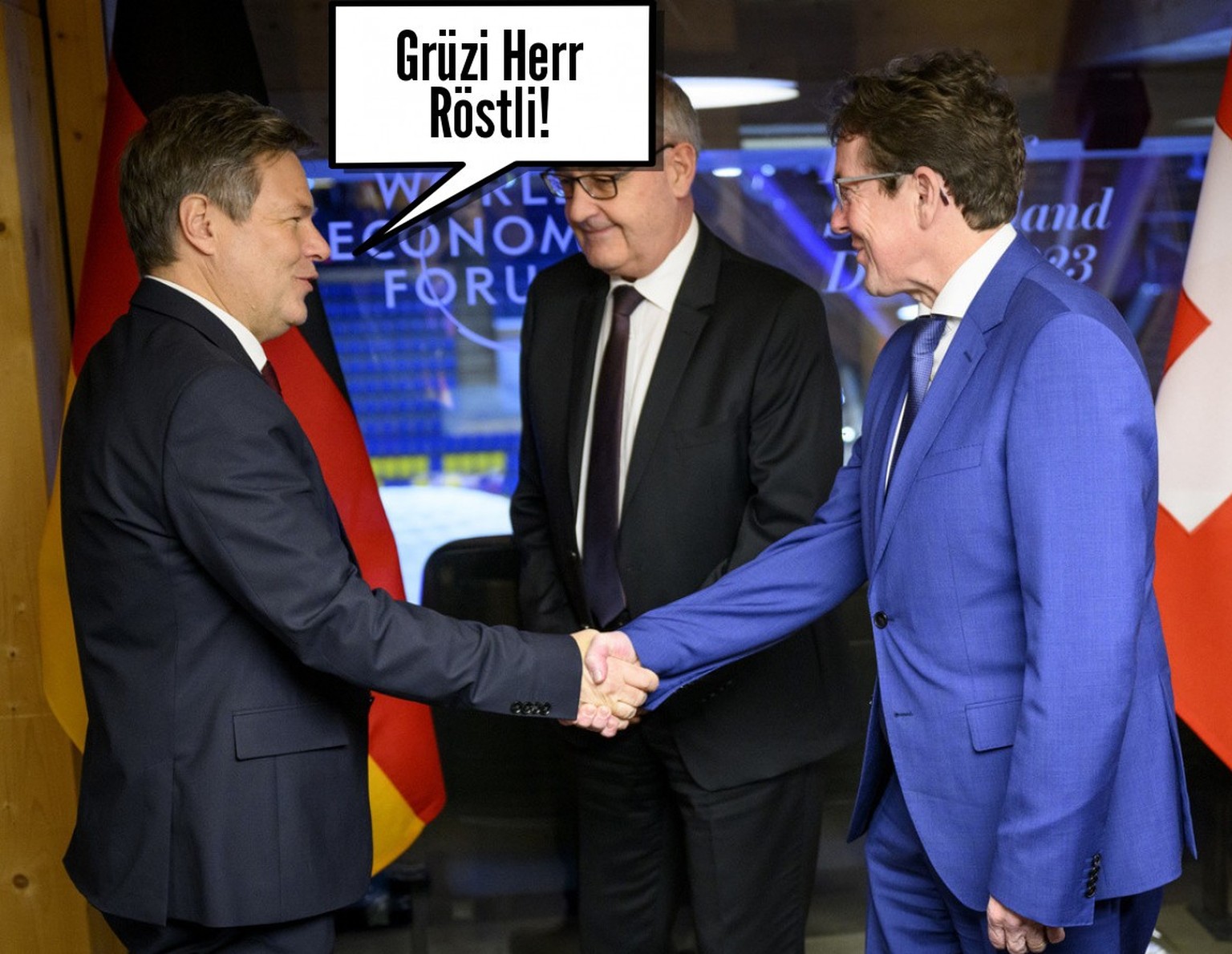 Habeck wollte freundlich sein, doch er verletzte Röstis Gefühle.