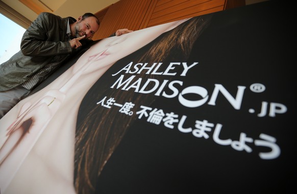 In this Tuesday, April 1, 2014 photo, Noel Biderman, chief executive of Avid Life Media Inc., which operates AshleyMadison.com., poses during a photo session in Tokyo Tuesday, April 1, 2014. Ashley Ma ...