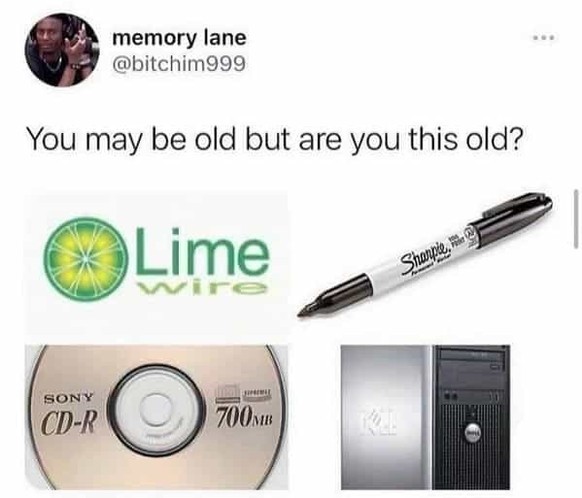 Burning CDs and other funny memes from the 2000s