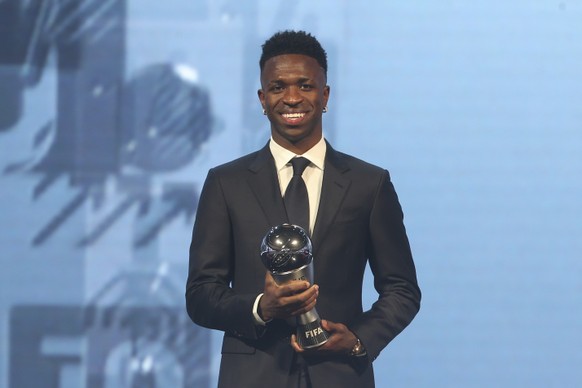 2024: Vinicius Junior. Bei der Wahl zum Ballon d'Or ging er leer aus, doch von der FIFA wurde der brasilianische Flügelspieler von Real Madrid zum Weltfussballer ausgezeichnet.
