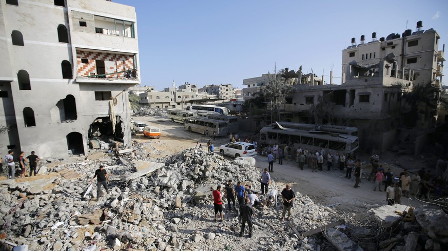 Ein Gebäude in Gaza Stadt, in dem angeblich Deifs Familie getötet wurde.