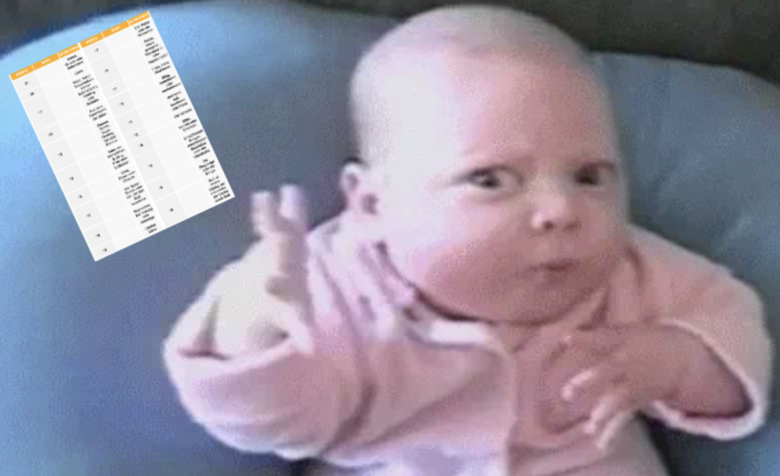 Dieses Baby verurteilt seine Eltern, weil es einen lustigen Namen bekommen hat.
