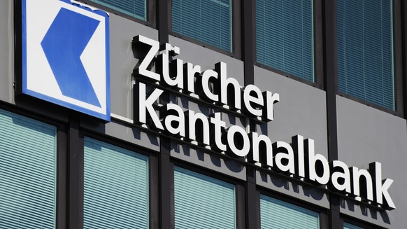 FOR THE DEBATE IN THE ZURCHER CANTON COUNCIL ON THE STATE GUARANTEE FOR ZKB, ON MONDAY APRIL 14, 2014 WE WILL GIVE YOU THE FOLLOWING ARCHIVE PICTURE - The logo of the Zuercher Kantonalbank ZKB ba ...