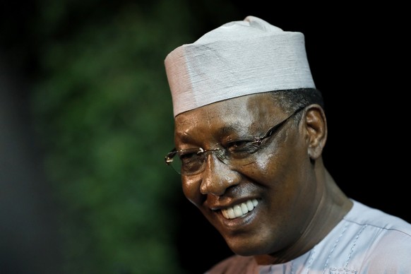 epa09146767 (FILE) - Chad&#039;s President Idriss Deby Itno speaks during his meeting with the Israeli President (not pictured) at the President&#039;s Residence in Jerusalem, Israel, 25 November 2018 ...