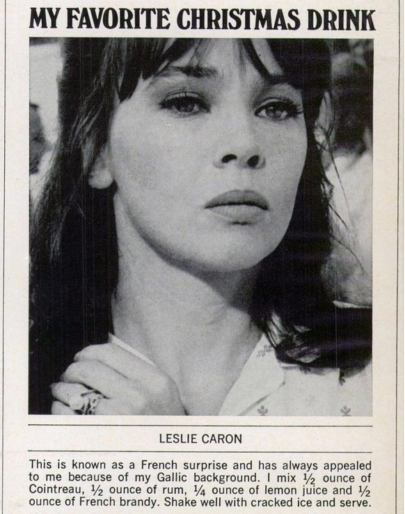 Town and Country December 1968 Issue - Hollywood Celebs name their favourite Christmas Drinks.

https://www.instagram.com/p/DR5bLdEjut9/?img_index=1