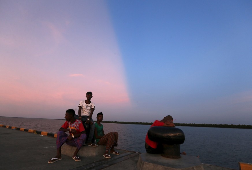 Flüchtlinge der&nbsp;Minderheit der Rohingya, die gerettet wurden.