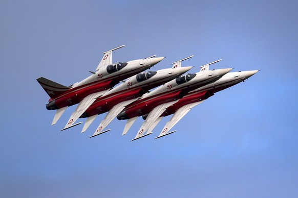Die Patrouille Suisse in Perfektion.