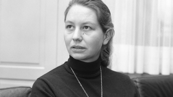 Hanna Sahlfeld-Singer, Theologin und SP-Nationalraetin aus dem Kanton St. Gallen, aufgenommen im Dezember 1971. (KEYSTONE/PHOTOPRESS-ARCHIV/Str)